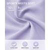 image:imageStelle Womens 2 in 1 Running Shorts Athletic Workout Gym Shorts High Waisted Shorts with Liner Zipper PocketsLavender