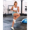 image:imageStelle Womens 3 Running Shorts Mesh Liner High Waisted Workout Shorts Quick Dry Dolphin Athletic Shorts with PocketsBlue