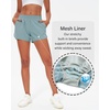 image:imageStelle Womens 3 Running Shorts Mesh Liner High Waisted Workout Shorts Quick Dry Dolphin Athletic Shorts with PocketsBlue