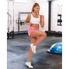 image:imageStelle Womens 3 Running Shorts Mesh Liner High Waisted Workout Shorts Quick Dry Dolphin Athletic Shorts with PocketsCoral