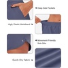 image:imageStelle Womens 3 Running Shorts Mesh Liner High Waisted Workout Shorts Quick Dry Dolphin Athletic Shorts with PocketsGrey Blue