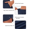 image:imageStelle Womens 3 Running Shorts Mesh Liner High Waisted Workout Shorts Quick Dry Dolphin Athletic Shorts with PocketsNavy
