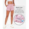 image:imageStelle Womens 3 Running Shorts Mesh Liner High Waisted Workout Shorts Quick Dry Dolphin Athletic Shorts with PocketsPink