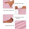 image:imageStelle Womens 3 Running Shorts Mesh Liner High Waisted Workout Shorts Quick Dry Dolphin Athletic Shorts with PocketsPink