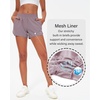 image:imageStelle Womens 3 Running Shorts Mesh Liner High Waisted Workout Shorts Quick Dry Dolphin Athletic Shorts with PocketsPurple