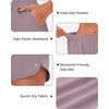 image:imageStelle Womens 3 Running Shorts Mesh Liner High Waisted Workout Shorts Quick Dry Dolphin Athletic Shorts with PocketsPurple