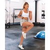 image:imageStelle Womens 3 Running Shorts Mesh Liner High Waisted Workout Shorts Quick Dry Dolphin Athletic Shorts with PocketsSandy Grey