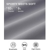 image:imageStelle Womens 3 Running Shorts Mesh Liner High Waisted Workout Shorts Quick Dry Dolphin Athletic Shorts with PocketsSmoke Grey
