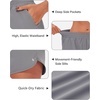 image:imageStelle Womens 3 Running Shorts Mesh Liner High Waisted Workout Shorts Quick Dry Dolphin Athletic Shorts with PocketsSmoke Grey