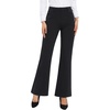 image:imageStelle Womens 30 Wide Leg Bootcut Dress Pants High Waisted Stretchy Work Pants Business Casual Office Slacks with PocketsBlack