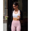 image:imageStelle Womens Athletic Bolero Shrug Long Sleeve Yoga Cover Arm Shoulder Open Front Workout Cardigan with ThumbholesBlack