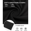 image:imageStelle Womens Athletic Bolero Shrug Long Sleeve Yoga Cover Arm Shoulder Open Front Workout Cardigan with ThumbholesBlack
