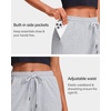 image:imageStelle Womens Cotton Bermuda Shorts 10 Long Knee Length Comfy Sweat Shorts with Deep Pockets Lounge Casual Summer10 Light Grey