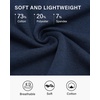 image:imageStelle Womens Cotton Bermuda Shorts 10 Long Knee Length Comfy Sweat Shorts with Deep Pockets Lounge Casual Summer10 Navy