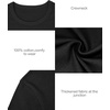 image:imageStelle Womens Cotton TShirts Crewneck Short Sleeve Basic Tees Summer Casual Solid Crop TopsBlack