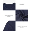 image:imageStelle Womens Cotton TShirts Crewneck Short Sleeve Basic Tees Summer Casual Solid Crop TopsNavy