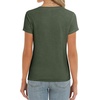 image:imageStelle Womens Modal Soft T Shirts Short Sleeve V Neck Basic Tee Casual Loose Fit Tops Lightweight Soft Summer Outfits ClothesArmy Green