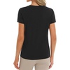 image:imageStelle Womens Modal Soft T Shirts Short Sleeve V Neck Basic Tee Casual Loose Fit Tops Lightweight Soft Summer Outfits ClothesBlack