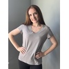 image:imageStelle Womens Modal Soft T Shirts Short Sleeve V Neck Basic Tee Casual Loose Fit Tops Lightweight Soft Summer Outfits ClothesGrey