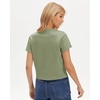 image:imageStelle Womens Short Sleeve Crewneck TShirts Cotton Basic Tees Summer Casual Solid Crop TopsGray Sage