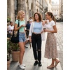 image:imageStelle Womens Short Sleeve Crop Tops Crewneck Basic T Shirts Cute Going Out Baby TeeAqua Blue