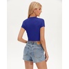 image:imageStelle Womens Short Sleeve Crop Tops Crewneck Basic T Shirts Cute Going Out Baby TeeRoyal Blue