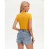 image:imageStelle Womens Short Sleeve Crop Tops Crewneck Basic T Shirts Cute Going Out Baby TeeSun Ray