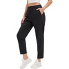 image:imageStelle Womens Work Pants Stretchy 78 Ankle Dress Pants for Women Business Casual Tapered Slacks for Teacher Golf TravelBlack