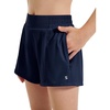 image:imageStelle Girls Athletic Shorts with Builtin Liner Zipper Pockets High Elastic Waist Running Shorts for Teen Youth GirlsNavy