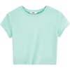 image:imageStelle Womens Short Sleeve Crop Tops Crewneck Basic T Shirts Cute Going Out Baby TeeAqua Blue