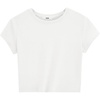 image:imageStelle Womens Short Sleeve Crop Tops Crewneck Basic T Shirts Cute Going Out Baby TeeWhite