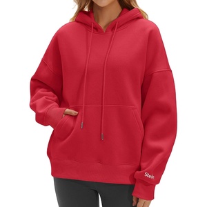 image:imageSTELLE Womens Oversized Hoodies Fleece Sweatshirts Fall Fashion 2026 Pullover Sweaters Winter ClothesRed
