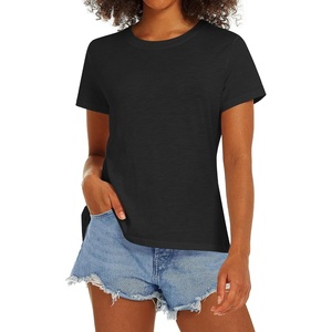 image:imageStelle Women T Shirts Crew Neck Short Sleeve Shirts Soft Summer Classic Fit TeesBlack