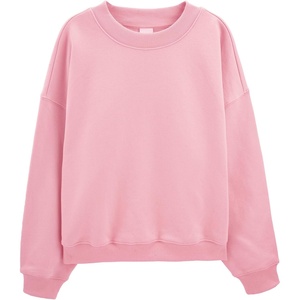 image:imageStelle Womens 100 Cotton Oversized Sweatshirt Drop Shoulder Crewneck Pullover Long Sleeve Lounge TopLight Pink