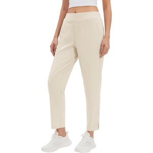 image:imageStelle Womens Work Pants Stretchy 78 Ankle Dress Pants for Women Business Casual Tapered Slacks for Teacher Golf TravelWhite Beige