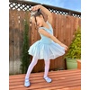 image:imageStelle Ballet Shoes for Girls Satin Ballerina Shoes Ribbons Elastic Straps  Toddler ballet shoes Ballerina slippers Soft satin upper Comfortable lining Suede leather split sole Ballet trainingPale Blueno Ribbon