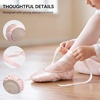 image:imageStelle Ballet Shoes for Girls Satin Ballerina Shoes Ribbons Elastic Straps  Toddler ballet shoes Ballerina slippers Soft satin upper Comfortable lining Suede leather split sole Ballet trainingBallet Pink