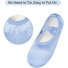 image:imageStelle Ballet Shoes for Girls Satin Ballerina Shoes Ribbons Elastic Straps  Toddler ballet shoes Ballerina slippers Soft satin upper Comfortable lining Suede leather split sole Ballet trainingPale Blueno Ribbon