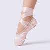 image:imageStelle Ballet Shoes for Girls Satin Ballerina Shoes Ribbons Elastic Straps  Toddler ballet shoes Ballerina slippers Soft satin upper Comfortable lining Suede leather split sole Ballet trainingBallet Pink