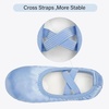 image:imageStelle Ballet Shoes for Girls Satin Ballerina Shoes Ribbons Elastic Straps  Toddler ballet shoes Ballerina slippers Soft satin upper Comfortable lining Suede leather split sole Ballet trainingPale Blueno Ribbon