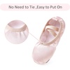 image:imageStelle Ballet Shoes for Girls Satin Ballerina Shoes Ribbons Elastic Straps  Toddler ballet shoes Ballerina slippers Soft satin upper Comfortable lining Suede leather split sole Ballet trainingBallet Pinkno Ribbon