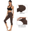 image:imageStelle Capri Leggings for Women Yoga Pants with Pockets High Waisted Legging for Gym WorkoutCoffee