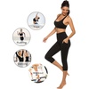 image:imageStelle Capri Leggings for Women Yoga Pants with Pockets High Waisted Legging for Gym WorkoutCotton Like Softnessblack