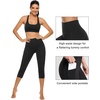 image:imageStelle Capri Leggings for Women Yoga Pants with Pockets High Waisted Legging for Gym WorkoutCotton Like Softnessblack