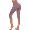 image:imageStelle Capri Leggings for Women Yoga Pants with Pockets High Waisted Legging for Gym WorkoutCotton Like Softnessdusty Lavender