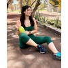 image:imageStelle Capri Leggings for Women Yoga Pants with Pockets High Waisted Legging for Gym WorkoutForest Green