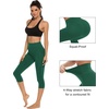 image:imageStelle Capri Leggings for Women Yoga Pants with Pockets High Waisted Legging for Gym WorkoutForest Green