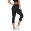 image:imageStelle Capri Leggings for Women Yoga Pants with Pockets High Waisted Legging for Gym WorkoutNylonblackgrey Camo
