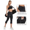 image:imageStelle Capri Leggings for Women Yoga Pants with Pockets High Waisted Legging for Gym WorkoutNylonblackgrey Camo