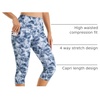 image:imageStelle Capri Leggings for Women Yoga Pants with Pockets High Waisted Legging for Gym WorkoutNylontide Dye White